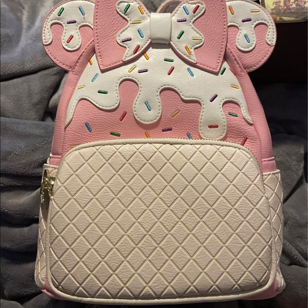 Loungefly Disney Minnie Mouse sundae backpack